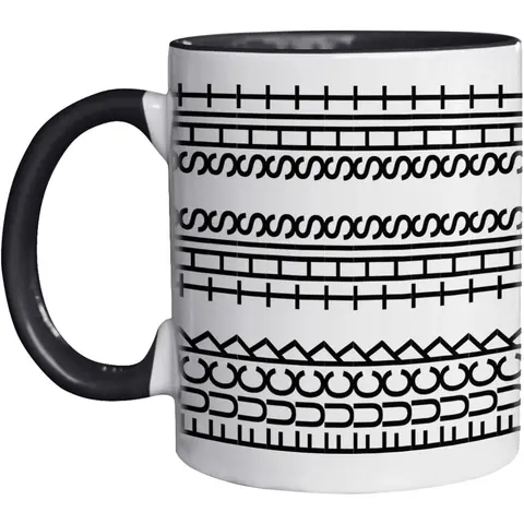 11oz Heat-Resistant Printed Ceramic Hidden Message Coffee Mug - Washable Reusable Beverage Drink Cup, Christmas Gift for Friends, Home & Festive Party Supplies