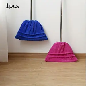 Polyester Dusting Cloth Set, Woven Reusable Broom Cover, Thickened Coral Fleece, Absorbent Cleaning Rags, Wiping Cloth for Living Room, Bedroom, Kitchen, Glass, Floor, Super Absorbent Reusable - 1 Piece