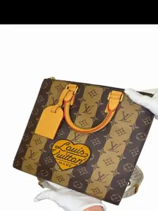 Pre-owned Louis Vuitton Monogram Canvas Messenger Bags Nigo Sac Plat Cross Limited Edition Stripes B22 97