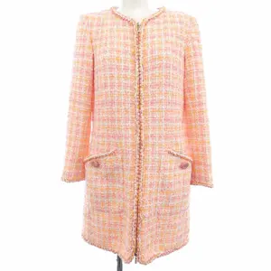 Pre-owned CHANEL Cotton Small Leather Goods Coat