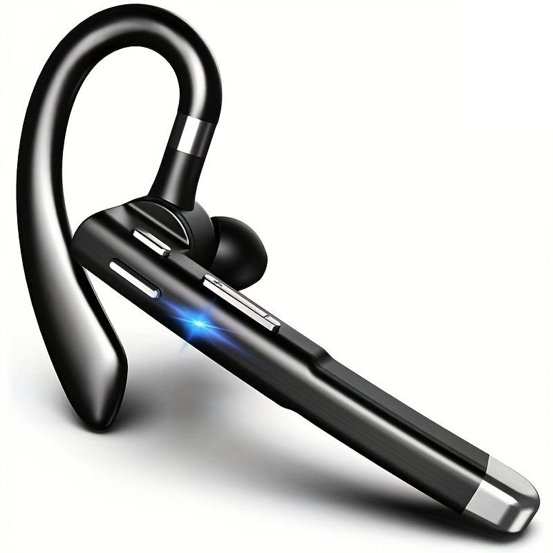 Bluetooth V6.1 Wireless In-Ear Earbuds with Microphone - 24hr Truck Driving Use, 60-Day Standby, Waterproof, 20kHz Audios, Included Cable, Compatible with iPhones, Android Mobile Devices, Samsung Laptops (Black), Includes Cable