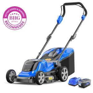 Wild Badger 40V 18" Cordless Brushless Lawn Mower-5 Cutting Height Adjustments