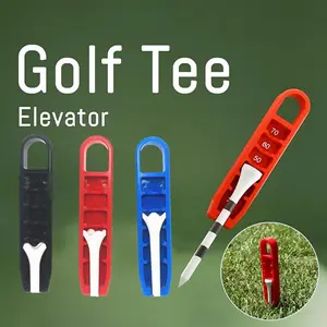Adjustable Golf Tee Depth Setter & Puller, 3 Counts Portable Easy To Grip Golf Tee Setting Tool, Durable Golf Training Accessories, Golf Accessory