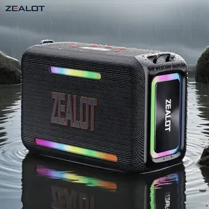 Zealot S95 120w Outdoor Bluetooth Wireless Party Speaker, Dsp Technology, Ipx6 Waterproof, Dual Pairing, Fast Charging, 24000mah Battery, 40 Hours Playtime