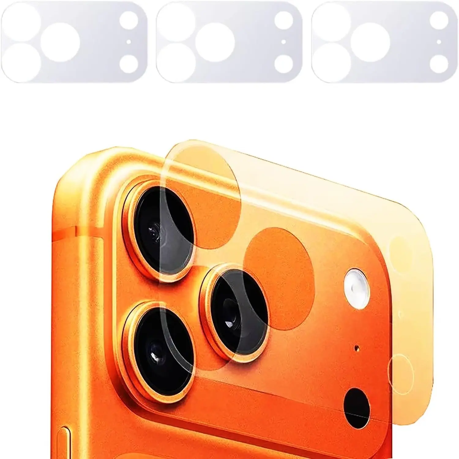 4PCS Pack Camera Lens Sticker for iPhone 17 Pro Max, [1:1 [Anti Fingerprint] Matte Camera Protective Film, Camera Skin Plateau Protector, Case Friendly, Cover, Accessories, Mobile Phone Accessory