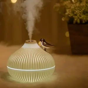 Portable Mini Onion Humidifier Night Light, 2 Spray Modes & 3 LED Lights, Quiet Desktop Office USB Mist Maker, Winter Gift Idea