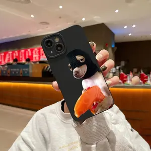 A quirky and humorous phone case with a bandit dog pattern, durable and shockproof, suitable for iPhone 17 Air/16 Plus/15 Pro Max/14 Pro/13/12/11/XS Max/X phone cases, the best holiday gift for family, friends, lovers, boyfriends, and girlfriends MS201