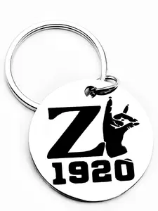 Zeta Phi Beta Keychain, Stainless Steel Keychain for Women & Men, Trendy All-match & Exquisite Keychain for Birthday Gift