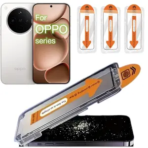 3pcs Oppo Reno  Reno 14 13 8 8Z 7 7Z 6 5Z 4 3 2f 2z 2 Ace Z SE Pro Find X8s+ Series Screen Protector Kit, Tempered Glass, Ultra HD 9h Hardness, Bubble-Free Easy Install, Auto Alignment Technology
