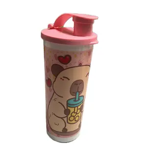 Capibara 16oz Cup with Adorable Design and Lid Featuring a Cute Capibara Character container water