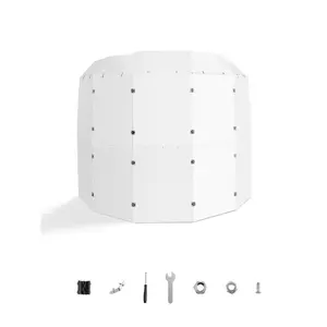 VEVOR Drum Shield, 5 Panels 2ftx 5ft Portable Acrylic Drum Cage with Zinc Alloy Hinges and Deflectors for Church Concert Halls, Drum Shields Drum Sound Barrier Suitable for Practice and Performance