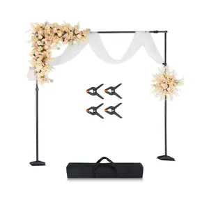 VEVOR Backdrop Stand, 8.5 x 10 ft Adjustable Photo Backdrop Stand Kit, Portable Background Backdrop Stand with 7 Crossbars, Heavy Duty Projector Screen Stand, for Wedding, Photo Video Studio & PartySummervibes