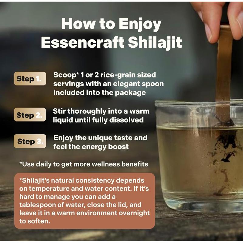 Pure Himalayan Organic Shilajit Resin Supplement - 500mg Max Potency, 85+ Trace Minerals, Humic & Fulvic Acid, Shilajit for Men & Women, Immune Support, Energy & Mental Clarity, 4 Month Supply, 60g