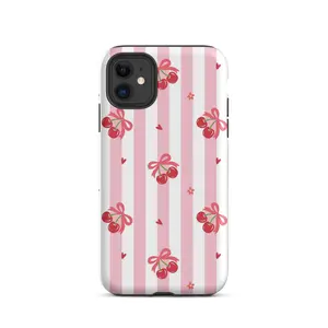 Cherry Bow Double Layer Case