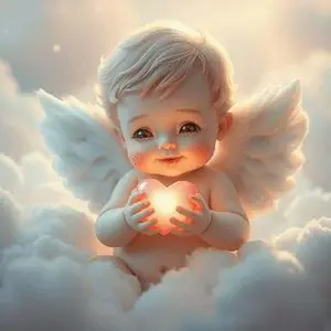 5D DIY Full Drill Diamond Painting - Diamond Painting Kit Angel Wings Heart Mosaic Canvas DIY Wall Art, Home Wall Decoration