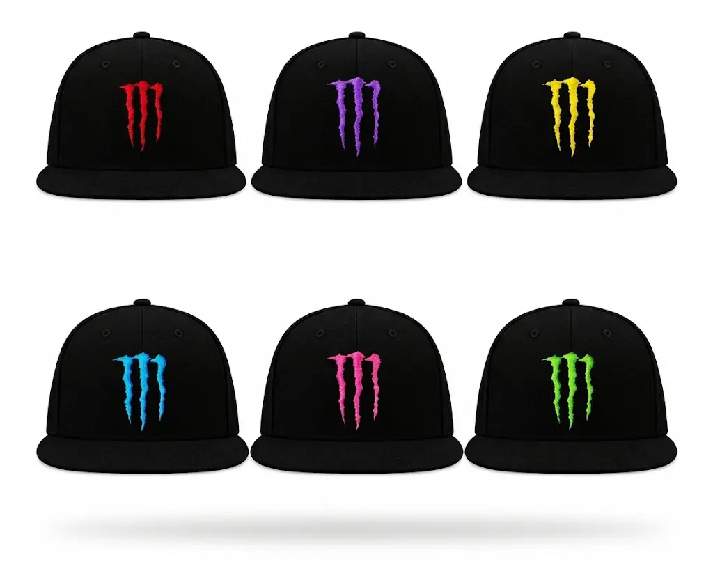 Classic Monster Claw Energy 3D Puff Embroidered Relaxed Fit Hat, Motocross Outdoor Activities & Everyday Style 90, Racing Embroidered Team Hat, Gifts For Girlfriend/Boyfriend
