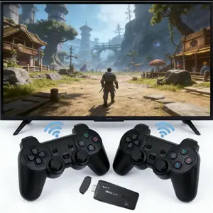 Winter Gift M8 New Retro Game Console, Nostalgic Stick Games, 9 Emulators, 2000+ Games, 4K HDMI Output, 2.4GHz Wireless Controller, Gaming Console