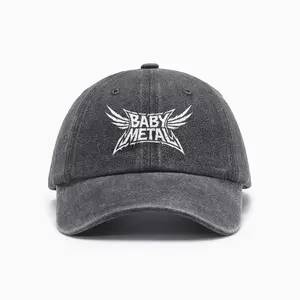 Unisex BabyMetal Band Baseball Cap -Vintage Street Style, Adjustable Double-Fastening Hat, Signature Pattern, Gift for Men & Women