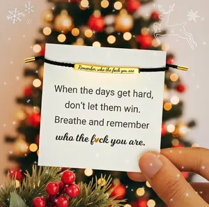 Christmas and Thanksgiving gifts Bracelets GOD IS  CONTROL/Remember who the F you are Elegant Design with Unique Patterns and LettersIN