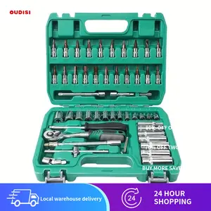 OUDISI Professional Maintenance & Auto Repair Hand Tool Kit - Multi-functional Comprehensive Kit with Accessories for Household Fixing Needs