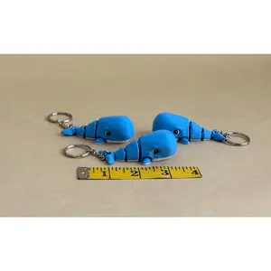Wiggly Whale - Articulated Flexi Keychain