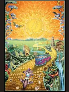[UNFRAMED POSTER] GRATEFUL DEAD - GOLDEN ROAD POSTER - MUSIC GARCIA - Complimentary Delivery