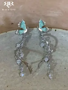 Women's Butterfly Earrings, Elegant Design, Sweet & Unique Style, Perfect for Daily Wear, Ladies Jewelry Accessory, High Quality Earrings