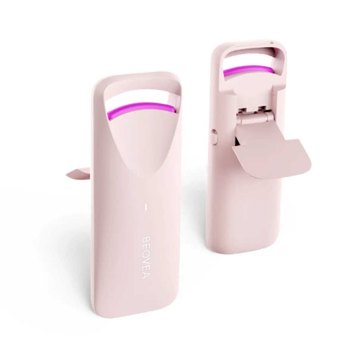 Heated Eyelash Curler Electric with Heat Sensitive Silicone Pad Type-C Rechargeable Mini Lash Curler 8s Fast Heating 24hrs Long Lasting Lash Lift to Style Natural Eyelashes