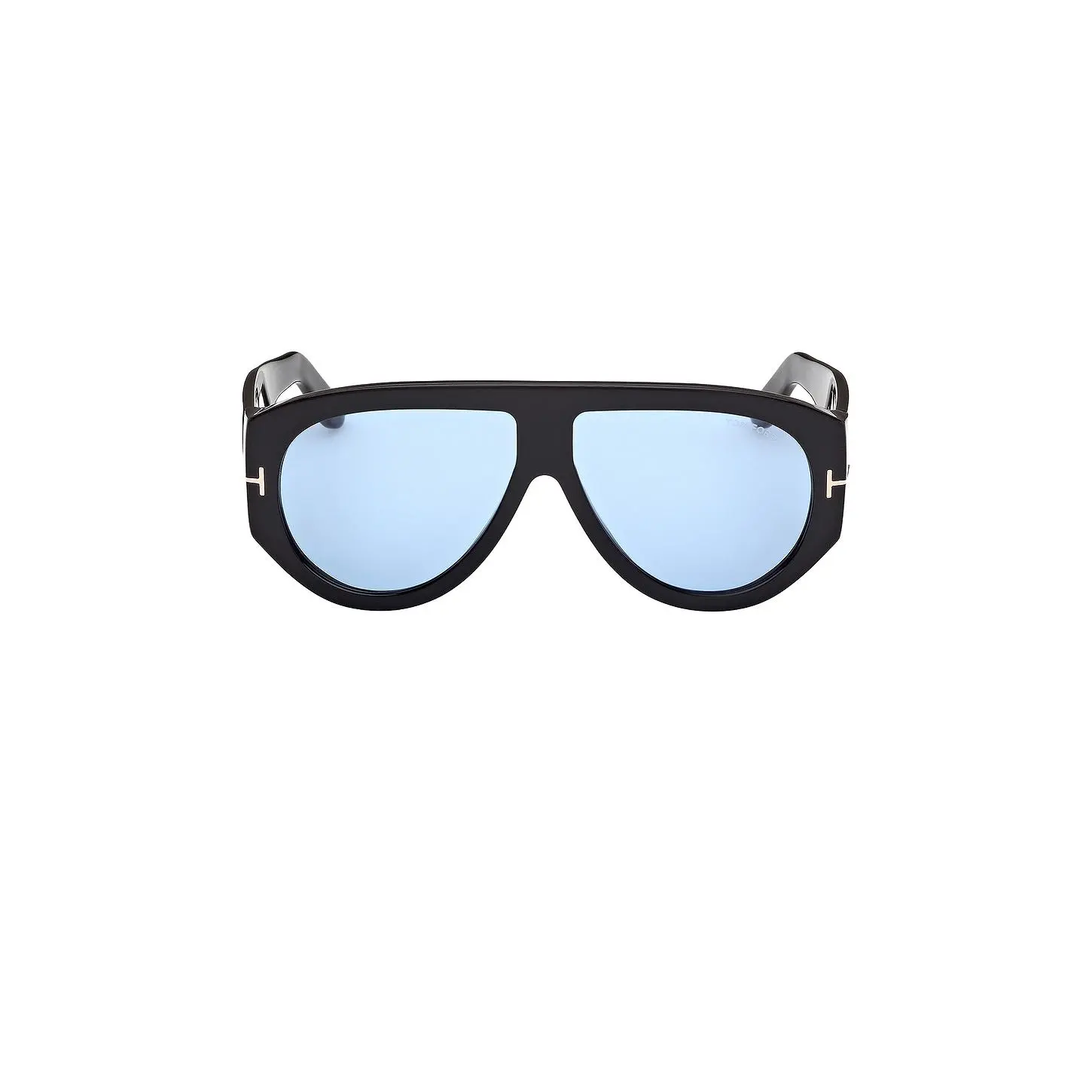 TOM FORD Bronson Acetate Sunglasses in Shiny Black & Blue