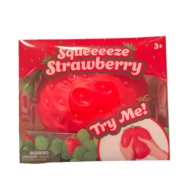 Authentic Sunny Days Jumbo Squeeeeze Strawberry Squishy