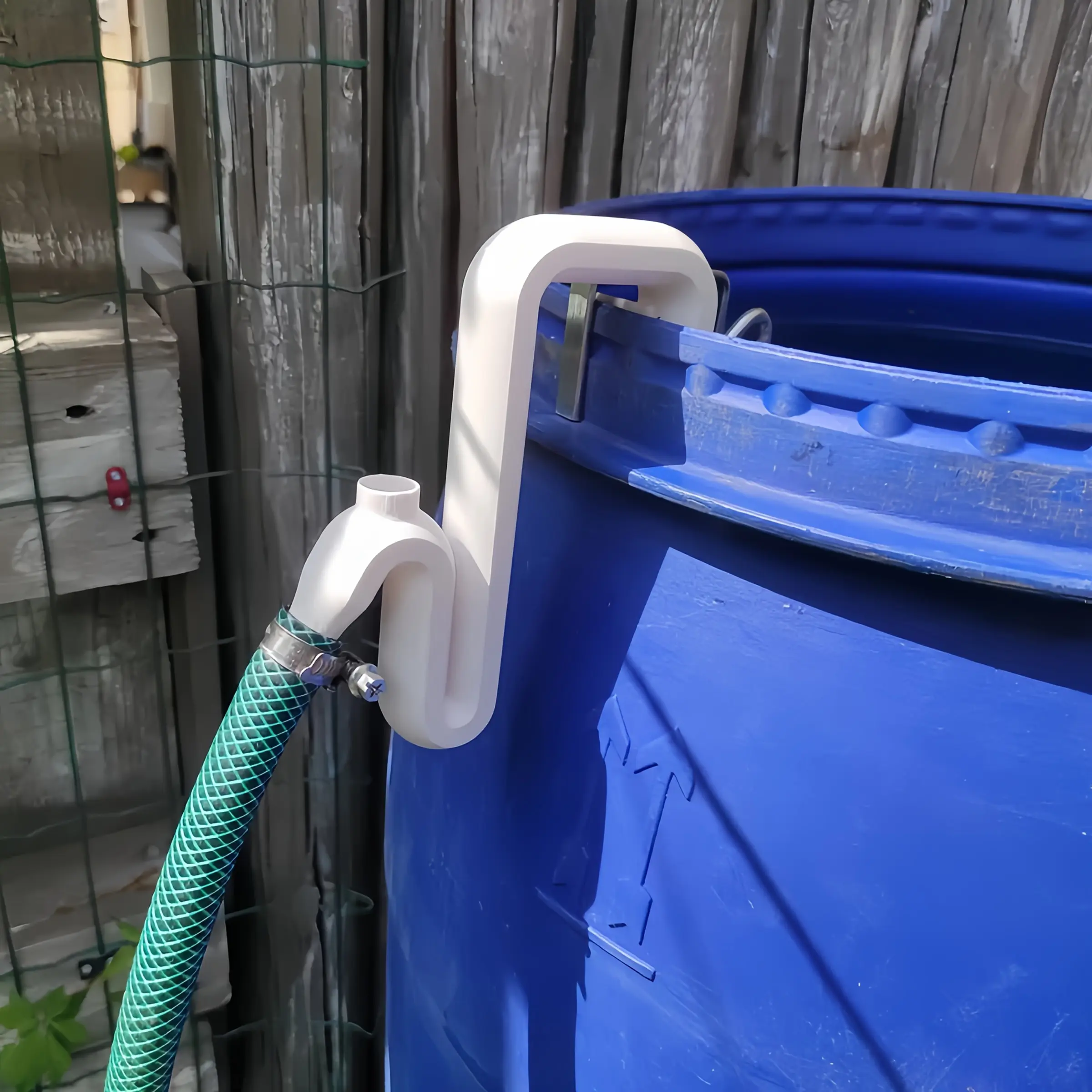 Rainwater Transfer Overflow Kit, Self-Siphon Hose Set, Easy Automatic Drainage and Filling, Emergency Flood Prevention, Fish Tank, Pool, Gravity Flow, No Power Needed, Home Garden Garage Tool