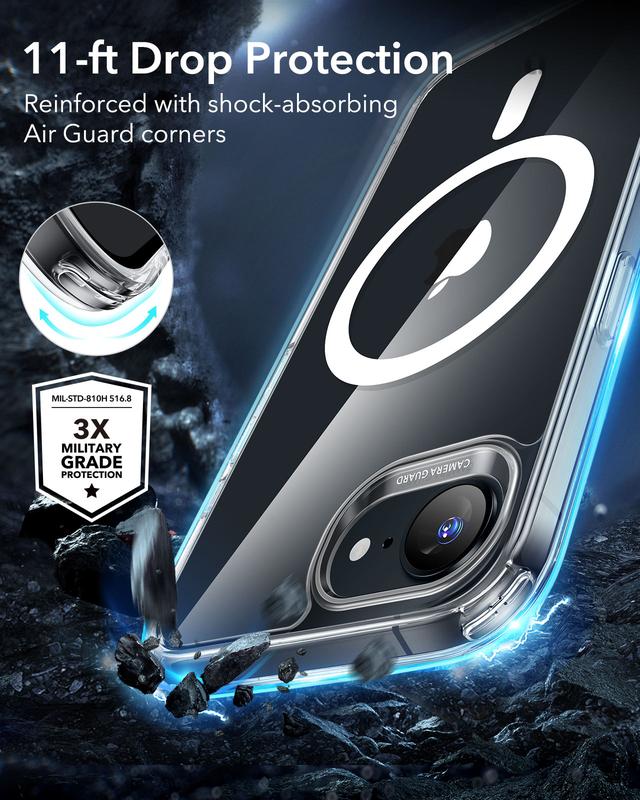 ESR for iPhone 17e/16e Case, Compatible with MagSafe, Shockproof Military-Grade Protection, Magnetic Phone Case for iPhone 16e, Classic Hybrid Case