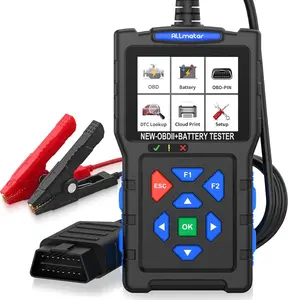 in Car OBD Scanner Car Battery Tester Professional Code Reader Check Engine Diagnostic Scanner Tool V/V Battery Health Check, CCA,Cranking Charging Test for + Vehicle