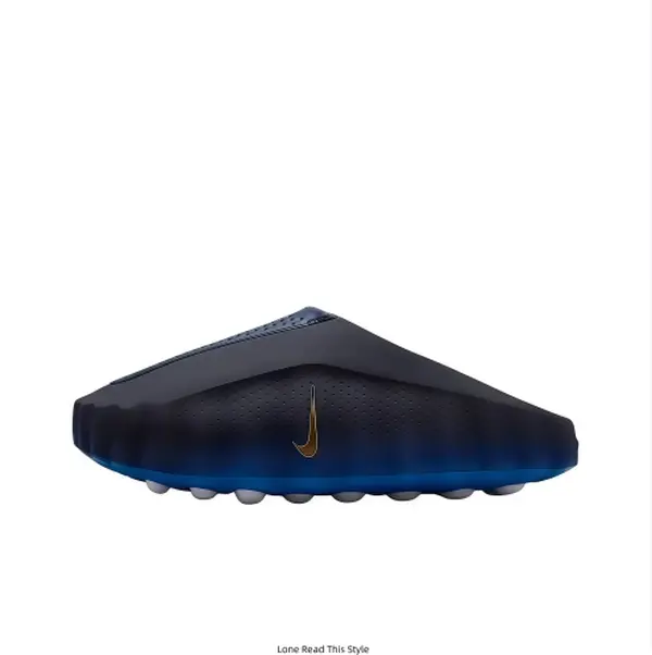 Gradient Black Blue Massage Recovery Slides Breathable Hole EVA Thick Wave Cushion Sole Anti-Slip Slip On Slippers Unisex Gym Shower Beach Home Casual Footwear