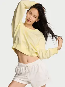 Victoria's Secret Obsessed Terry Crop Crewneck Sweatshirt