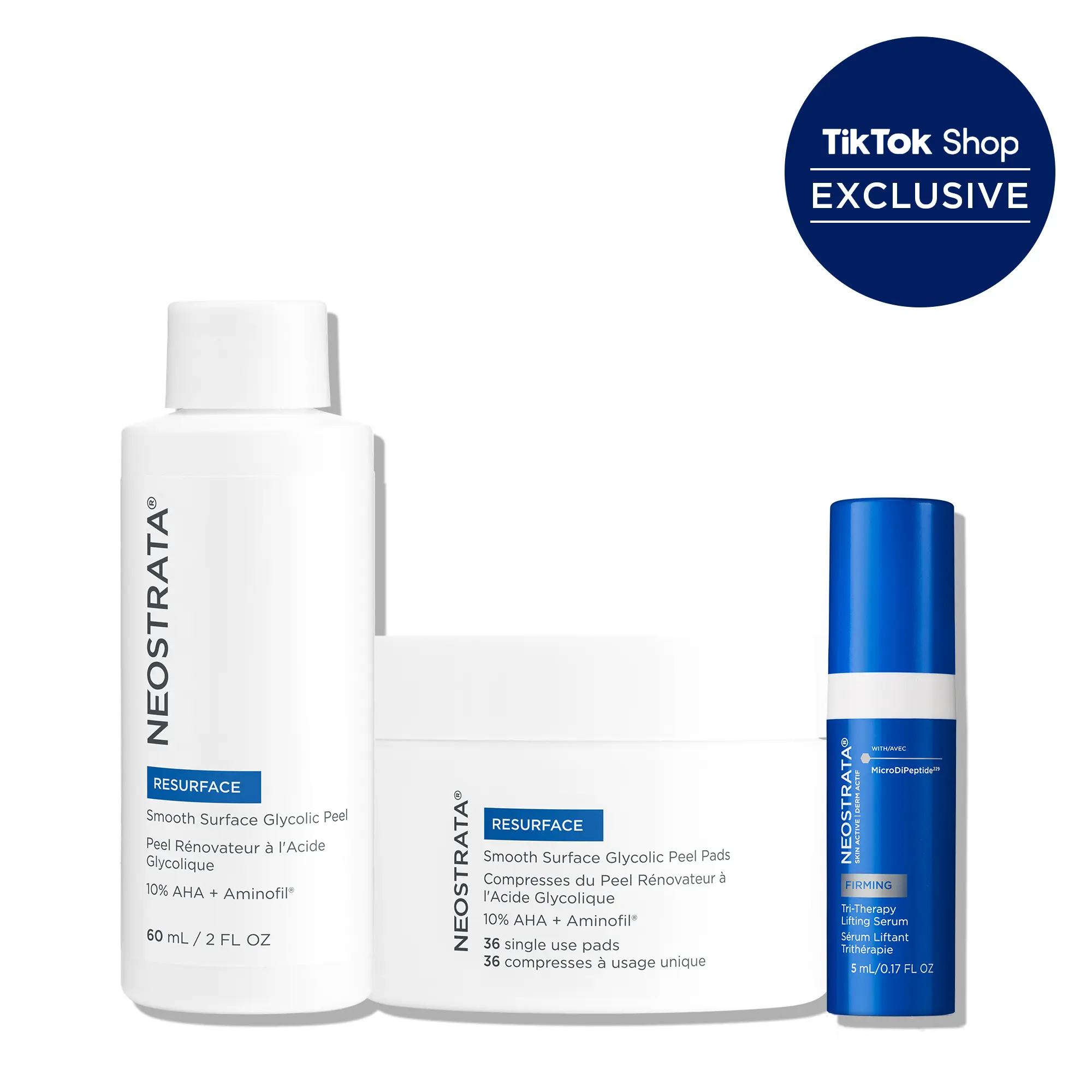 NEOSTRATA Smooth Surface Glycolic Peel & Tri-Therapy Lifting Serum Sample Duo NEOSTRATA Smooth Surface Glycolic Peel & Tri-Therapy Lifting Serum Sample Duo