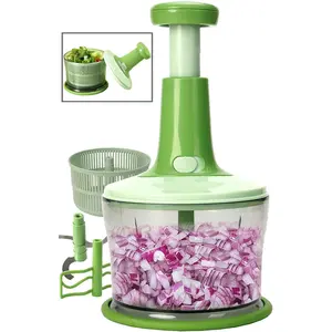 Manual food processor salsa maker hand chopper blender as seen on tv meat masher mincersalad spinner onion chopper dicer for baby food salad herbs garlicbpa freelarge