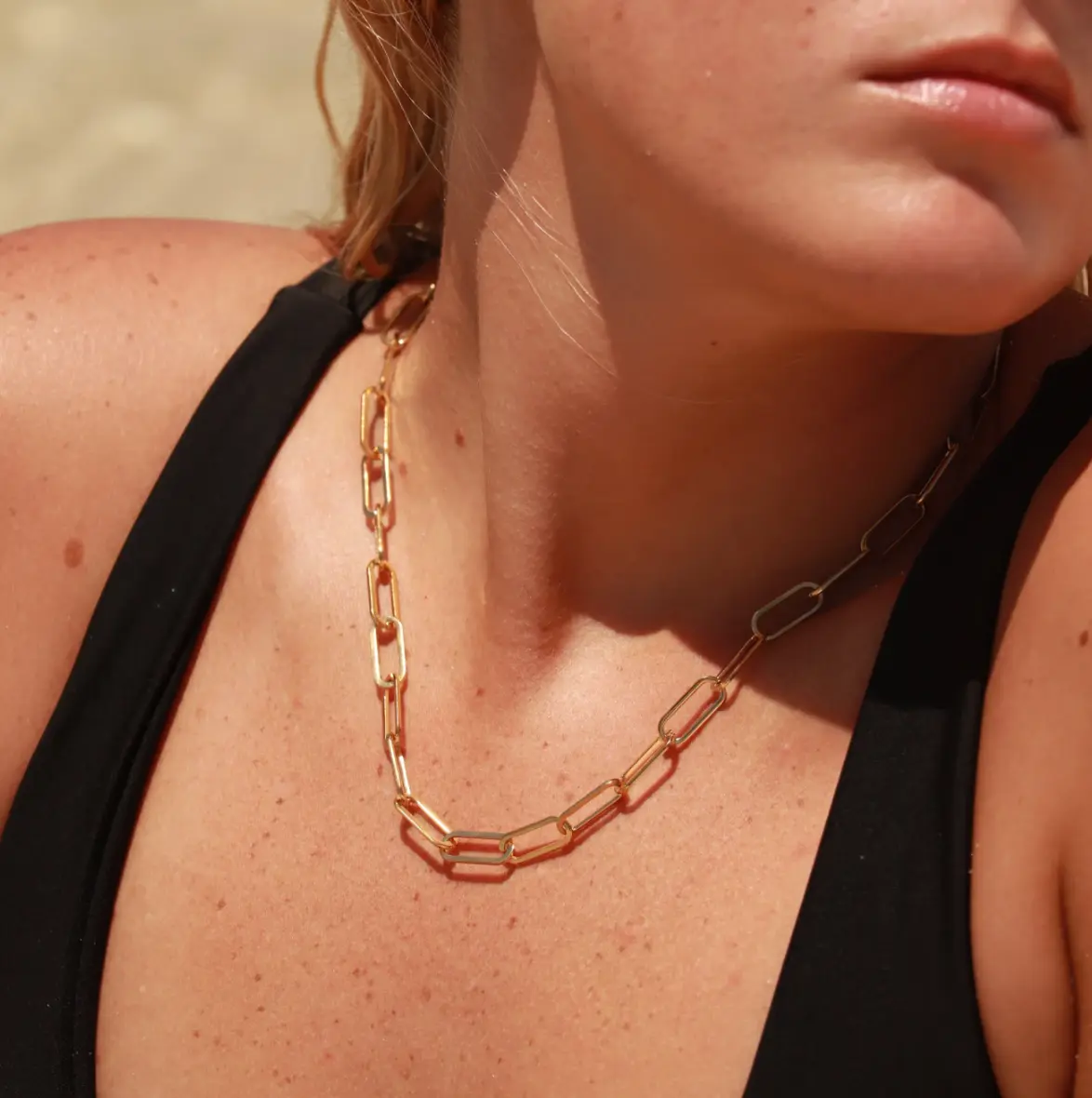 Paperclip Chain Necklace Keeper