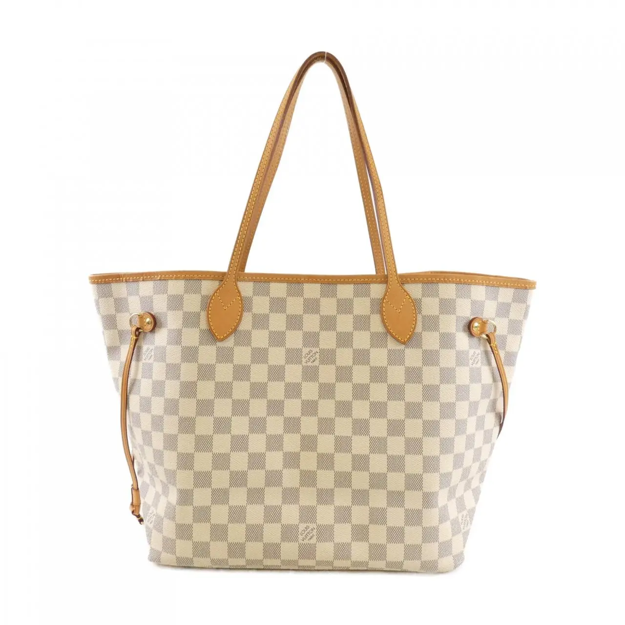Pre-owned Louis Vuitton Canvas Tote Bags Neverfull Damier Azur Tote Bag