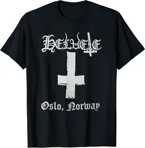 Helvete | Norwegian Black Metal Mayhem Darkthrone Bathory T-Shirt - Luismrid Shop 30B0925XS4JN