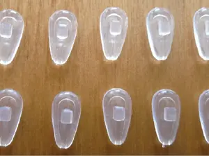 $3.95 5 Pairs 10 Pcs Soft Eyeglasses Nose Pads Screw In Or Push in Silicone Comfort Air Chamber Cushion Anti Slip Nose Pieces Glasses Sunglasses Parts Adhesive