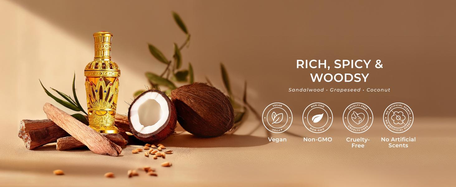 Rahman Eau de Parfum, Dubai Luxury Perfume Oil for Women, Long-Lasting Concentrated Halal Fragrance, Arabian Sandalwood Scent, Exquisite Vintage Signature Perfume Gift, 3 oz