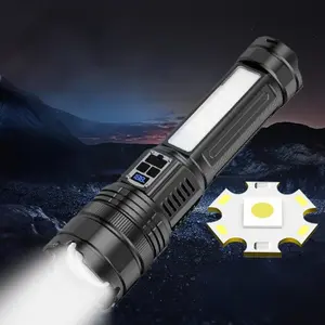 Zoom Flashlight, High Power Led Live Display Outdoor Lighting, Long Endurance Flashlight, Outdoor Adventure, Family Patrol