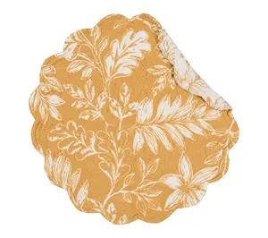 Everview Gold Round Set of 6 Placemats by Valerie