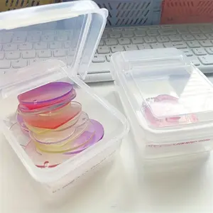 Vintage-Style Compact Transparent Card Holder: Elegant & Versatile Storage Box for Stationery & Small Items
