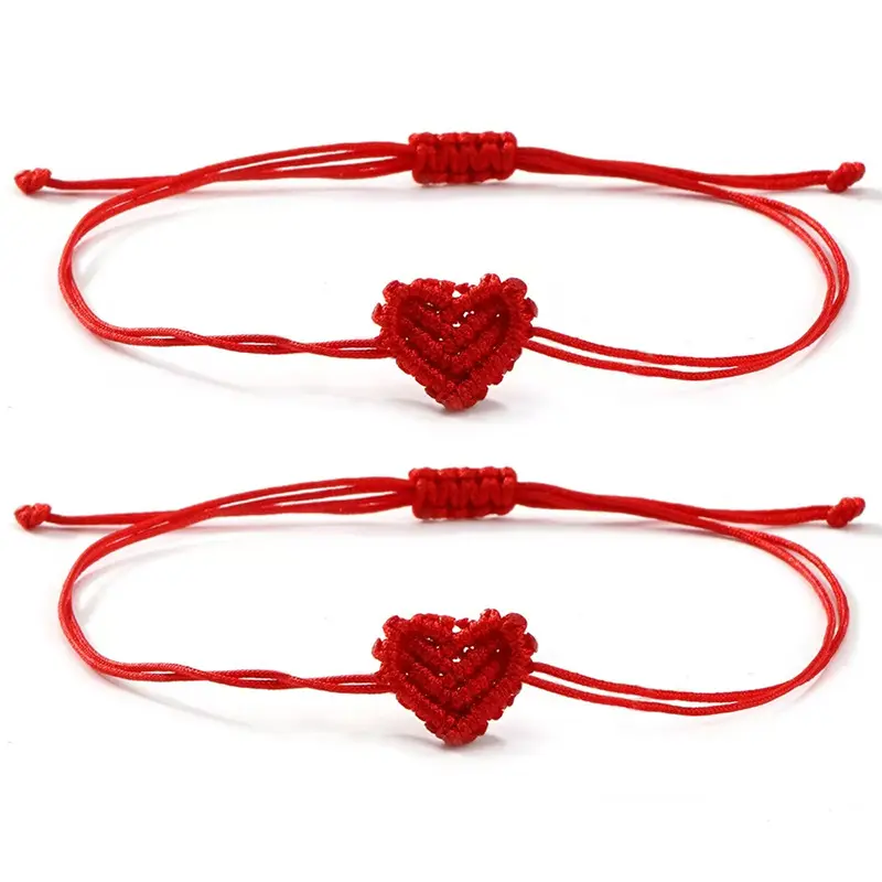Red String Bracelet with Good Luck and Protection,Adjustable Amulet Cord Bracelets for Women Men, Matching Jewelry Gifts for Couples Friends