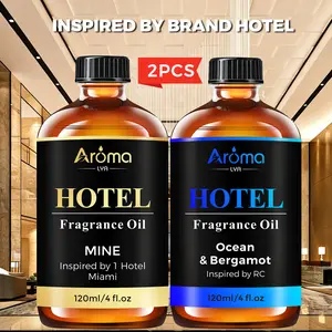 Luxury Hotel Diffuser Oil Inspired by The R-Carlton, Mine My Way 1 Hotel- Aromatherapy Essential Oil 120ml- Ocean & Bergamot for Diffusers Pleasant Fragrant