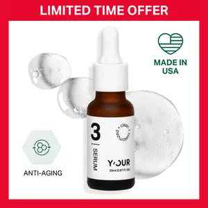 Anti-Aging Peptide Serum by Y'OUR - Firming, Wrinkle-Smoothing & Plumping Formula with Multi-Peptide Complex, Hyaluronic Acid, Seaweed Extract - Renewal Serum - Hydrating Powerhouse Moisture, Valentine's Gift for Women