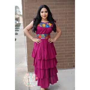 Tres Olanes Embroidery Dress