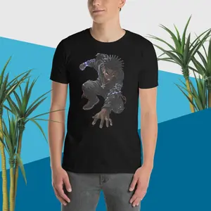 Amari Black Anime Character Short-Sleeve Unisex T-Shirt